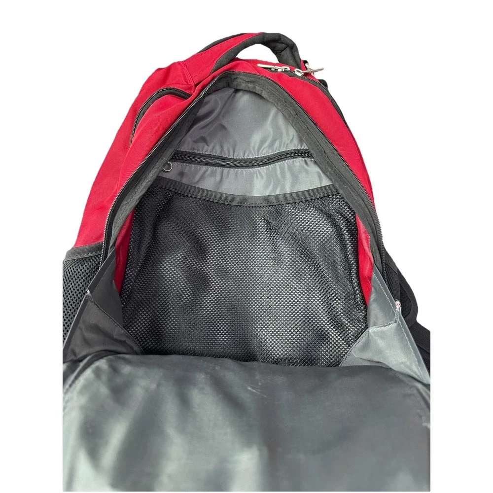 Swiss Gear‎ by Wenger Red & Blk Laptop Travel Back Pack in Great Condition 3j